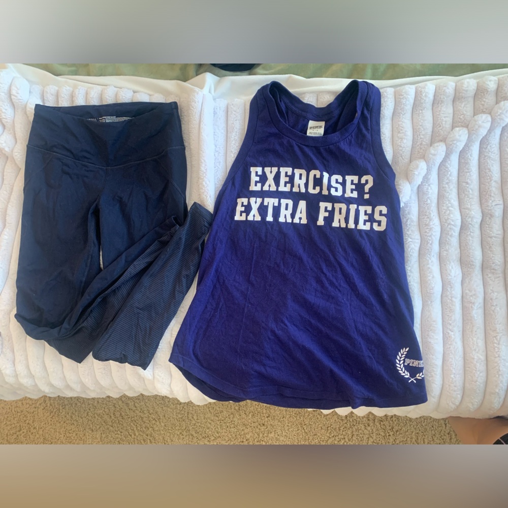PINK Victorias Secret Leggings & Tank Set